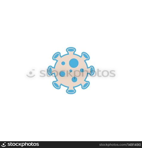 corona virus icon flat vector logo design trendy illustration signage symbol graphic simple