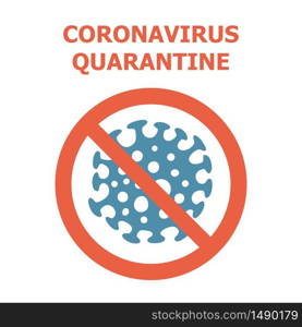 Corona Virus prevention illustration. Symbol of Coronavirus quarantine. Vector illustration on white background. Corona Virus prevention illustration. Symbol of Coronavirus quarantine. Vector illustration