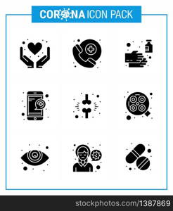 Coronavirus 2019-nCoV (Covid-19) Prevention icon set brake, service, hand, question, medical viral coronavirus 2019-nov disease Vector Design Elements