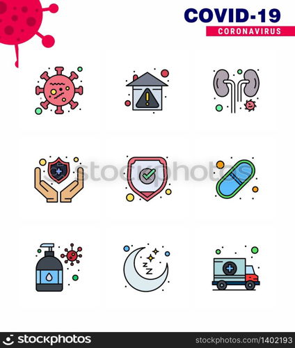 Coronavirus 2019-nCoV (Covid-19) Prevention icon set medical, protect, protection, medical, infection viral coronavirus 2019-nov disease Vector Design Elements