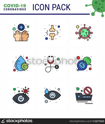 Coronavirus 2019-nCoV (Covid-19) Prevention icon set platelets, blood virus, patient, blood, life viral coronavirus 2019-nov disease Vector Design Elements