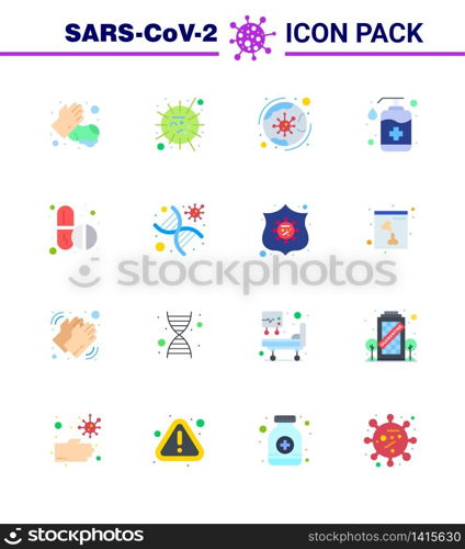 Coronavirus 2019-nCoV (Covid-19) Prevention icon set soap, hand, virus, bottle, covid viral coronavirus 2019-nov disease Vector Design Elements