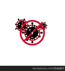 Coronavirus, 2019-nCoV, Covid-19. Vector concept abstract illustration STOP CORONAVIRUS. Flat outline icons of a virus and a stop sign crossed out , coronavirus sing isolated on white background. Coronavirus, 2019-nCoV, Covid-19. Vector concept abstract illustration STOP CORONAVIRUS. Flat outline icons of a virus and a stop sign crossed out , coronavirus sing isolated on white background.