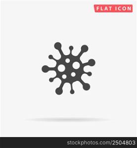 Coronavirus Bacteria Cell flat vector icon. Hand drawn style design illustrations.. Coronavirus Bacteria Cell flat vector icon. Hand drawn style design illustrations