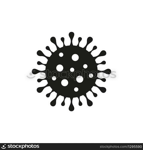 Coronavirus Bacteria Cell Icon, 2019-nCoV Novel Coronavirus Bacteria.