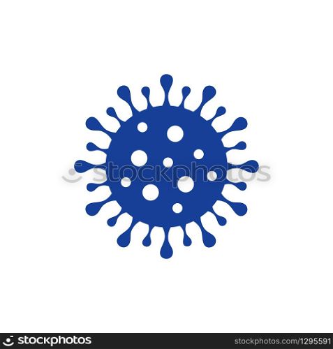 Coronavirus Bacteria Cell Icon, 2019-nCoV Novel Coronavirus Bacteria.