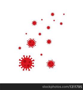 Coronavirus, covid-19 global pandemic vector template design