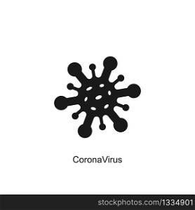 Coronavirus COVID-19 icon isolated on white background. Vector EPS 10
