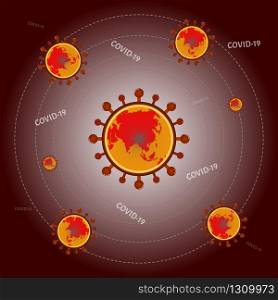 Coronavirus (Covid-19 or 2019-ncov) Infographic vector for graphic design Healthcare/Medical.