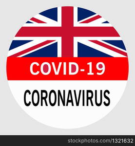 Coronavirus covid 19 United Kingdom pandemic concept vector