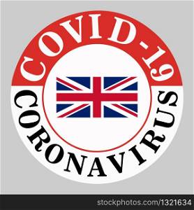 Coronavirus covid 19 United Kingdom pandemic concept vector