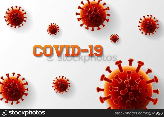 Coronavirus, Covid -19, Wuhan, Danger, mask, vector Illustration.