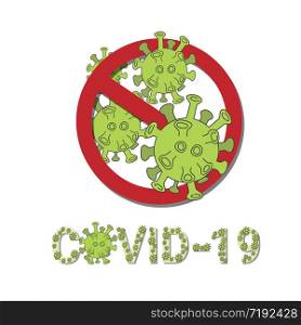 Coronavirus disease, COVID-19 Background, Wuhan Novel coronavirus 2019-nCoV. Concept of dangerous virus in China with medical cell.