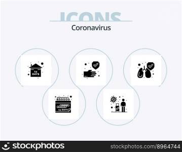 Coronavirus Glyph Icon Pack 5 Icon Design. protect. protection. virus. hand. stay home