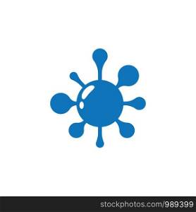 Coronavirus logo template vector icon
