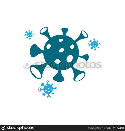 Coronavirus logo template vector icon design