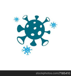 Coronavirus logo template vector icon design