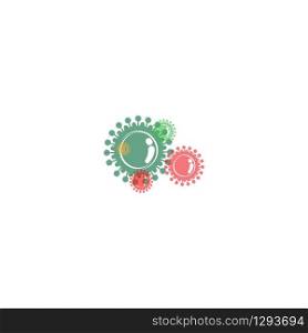 Coronavirus Logo Template vector illustration design