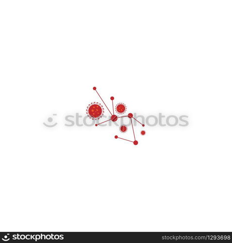 Coronavirus Logo Template vector illustration design