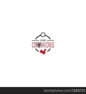 Coronavirus Logo Template vector illustration design