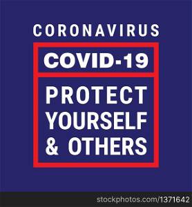 Coronavirus poster with instructions. Vector COVID-19 Awareness Poster