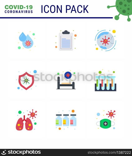 Coronavirus Prevention 25 icon Set Blue. bed, virus, worldwide, protection, infection viral coronavirus 2019-nov disease Vector Design Elements