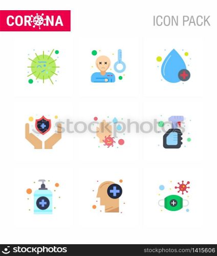 Coronavirus Prevention 25 icon Set Blue. soap, shield, temprature, protect, positive viral coronavirus 2019-nov disease Vector Design Elements