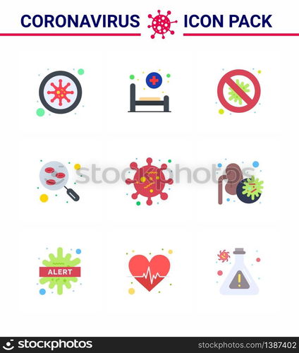 Coronavirus Prevention 25 icon Set Blue. test, research, bacteria, lab, danger viral coronavirus 2019-nov disease Vector Design Elements