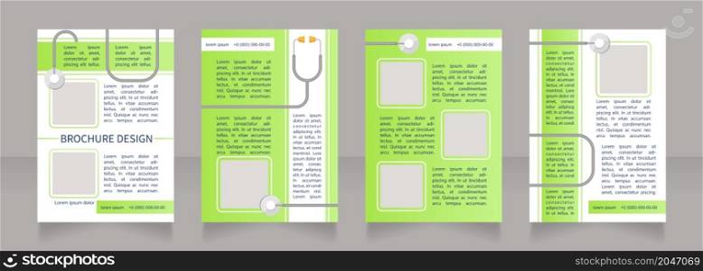 Coronavirus rehabilitation guide blank brochure layout design. Vertical poster template set with empty copy space for text. Premade corporate reports collection. Editable flyer paper pages. Coronavirus rehabilitation guide blank brochure layout design