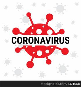 Coronavirus Warning sign.. Vector COVID-19 Awareness Poster