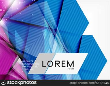 Corporate abstract business template. For brochure, presentation, web background, print production