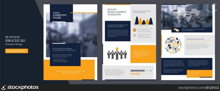 Corporate annual report template, cover,  catalog, booklet, leaflet, brochure, flyer template, magazine a4 size. Elements of infographics for report and presentations templates. Vector Illustration. 