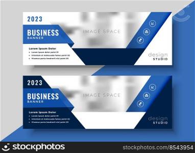 corporate blue banner design for your business