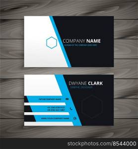 corporate blue business card design