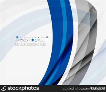 Corporate blue wave background for your business message. Vector illustration. Corporate blue wave background for your business message