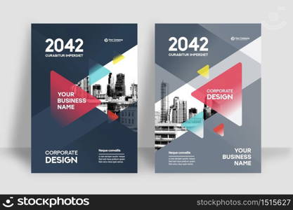 Corporate Book Cover Design Template in A4. Can be adapt to Brochure, Annual Report, Magazine,Poster, Business Presentation, Portfolio, Flyer, Banner, Website.