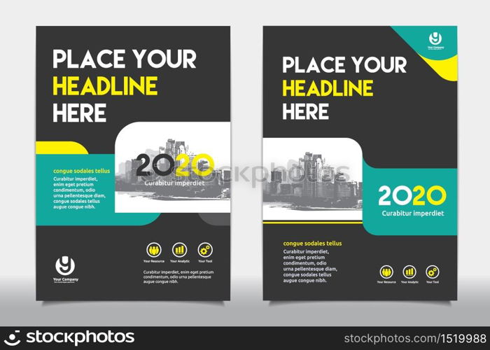 Corporate Book Cover Design Template in A4. Can be adapt to Brochure, Annual Report, Magazine,Poster, Business Presentation, Portfolio, Flyer, Banner, Website.