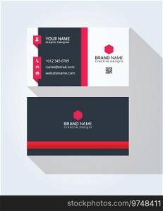 Corporate business card Royalty Free Vector Image