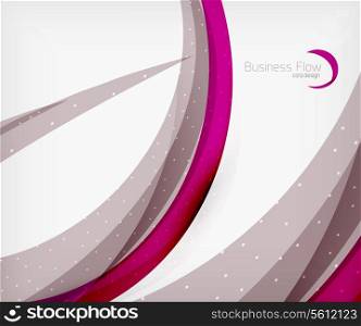 Corporate business flowing lines brochure or presentation template