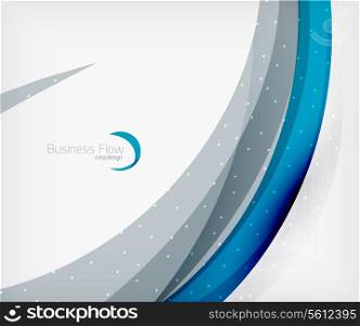 Corporate business flowing lines brochure or presentation template