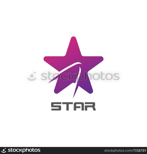 Corporate business star logo vector icon concept illustration