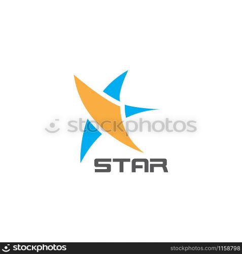 Corporate business star logo vector icon concept illustration