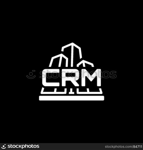 Corporate CRM System Icon. Flat Design.. Corporate CRM System Icon. Business and Finance. Isolated Illustration.