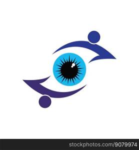 corporate eye care vector logo design branding identity