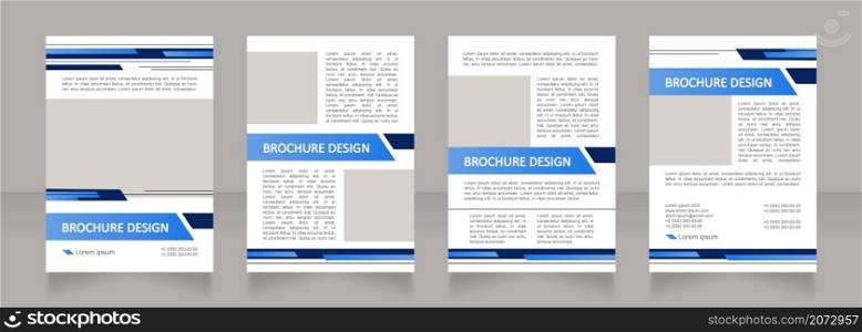 Corporate financial growth solutions blank brochure layout design. Vertical poster template set with empty copy space for text. Premade corporate reports collection. Editable flyer paper pages. Corporate financial growth solutions blank brochure layout design