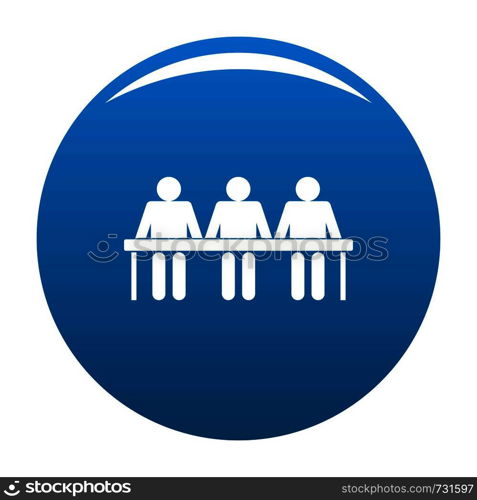 Corporate icon. Simple illustration of corporate vector icon for any design blue. Corporate icon vector blue