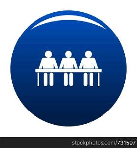 Corporate icon. Simple illustration of corporate vector icon for any design blue. Corporate icon vector blue