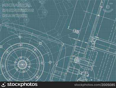 Corporate Identity. Blueprint. Vector engineering illustration Cover. Corporate Identity illustration. Cover, flyer, banner, background