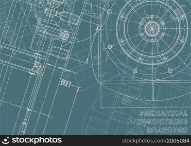 Corporate Identity. Blueprint. Vector engineering illustration. Cover flyer banner. Corporate Identity illustration. Cover, flyer, banner, background
