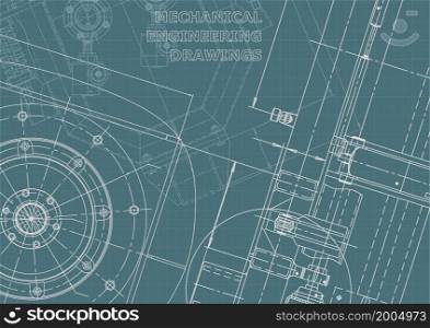 Corporate Identity. Cover, flyer, banner, background. Instrument-making drawings Mechanical engineering drawing Technical illustrations. Corporate Identity illustration. Cover, flyer, banner, background